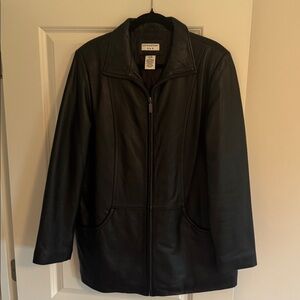 Covington Black Leather Jacket